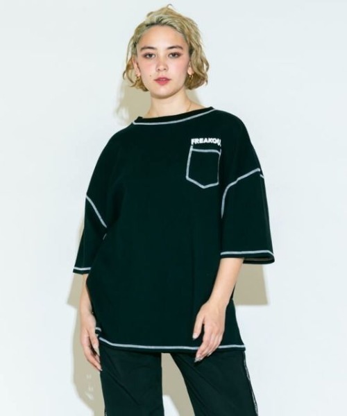 Candy Stripper（キャンディストリッパー）の「RUN ABOUT CANDY トップス（Tシャツ/カットソー・レディース・ブラック/オフホワイト/グリーン/ラベンダー・2）」の3枚目の写真