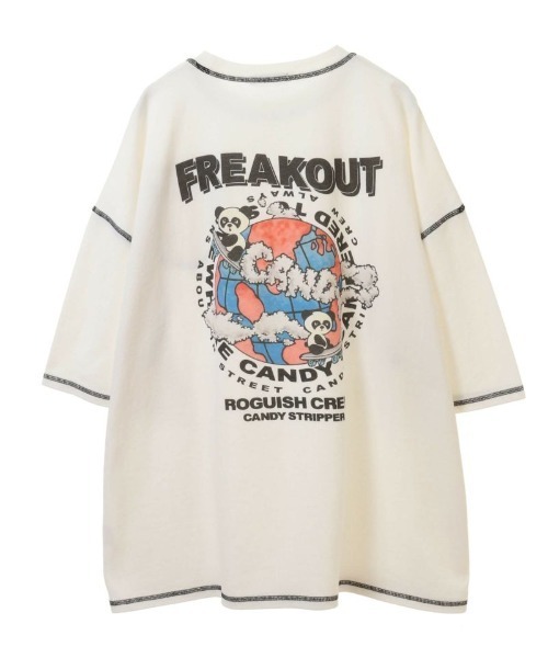 Candy Stripper（キャンディストリッパー）の「RUN ABOUT CANDY トップス（Tシャツ/カットソー・レディース・ブラック/オフホワイト/グリーン/ラベンダー・2）」の11枚目の写真