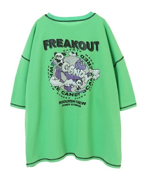 Candy Stripper（キャンディストリッパー）の「RUN ABOUT CANDY トップス（Tシャツ/カットソー・レディース・ブラック/オフホワイト/グリーン/ラベンダー・2）」の6枚目の写真