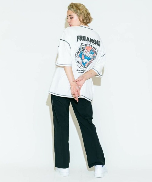 Candy Stripper（キャンディストリッパー）の「RUN ABOUT CANDY トップス（Tシャツ/カットソー・レディース・ブラック/オフホワイト/グリーン/ラベンダー・2）」の15枚目の写真