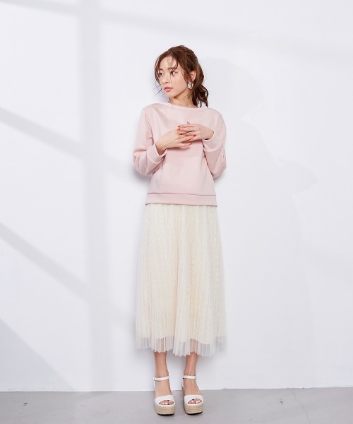 Court クイーンズコート のファッション セール Queens スカート Queens スカート ストライプフリルチュールスカート スカート