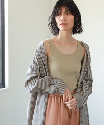 【抗菌防臭・吸湿速乾】ニュアンスカラーリブタンクトップ / LAKOLE