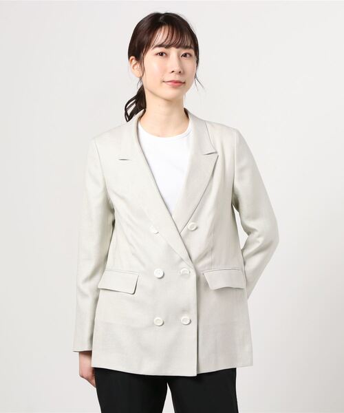 GRACE CLASS グレースクラス　ダブルジャケット　ホワイトボタン GRACE CLASS グレースクラス ダブルジャケット ホワイトボタン