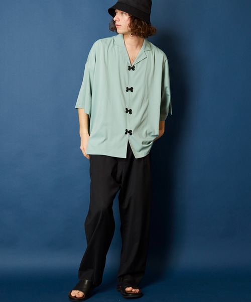 ANCELLIM ブラックリネンシャツ サイズ2 ANCELLIM ブラックリネンシャツ サイズ2 ANCELLIM ブラック