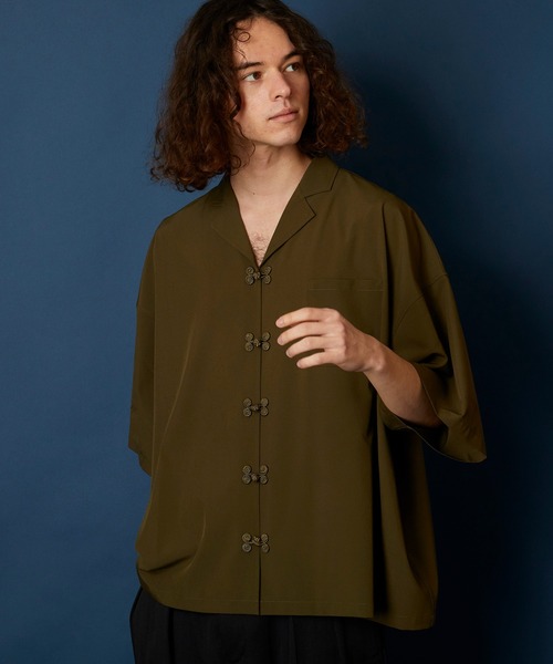 ANCELLIM ブラックリネンシャツ サイズ2 ANCELLIM ブラックリネンシャツ サイズ2 ANCELLIM ブラック