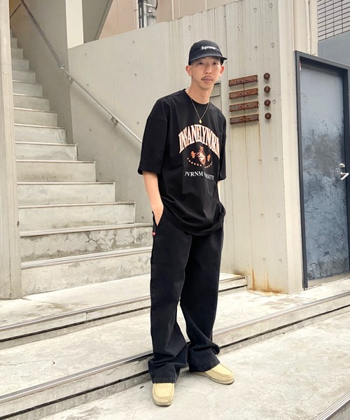 WHO'S WHO gallery(フーズフーギャラリー)の「【KOOKY'N/クーキー】刺繍viesityカレッジTEE(Tシャツ/カットソー・メンズ・ネイビー/ホワイト/ライトグレー/バーガンディー/ブラック・FREE)」の17枚目の写真