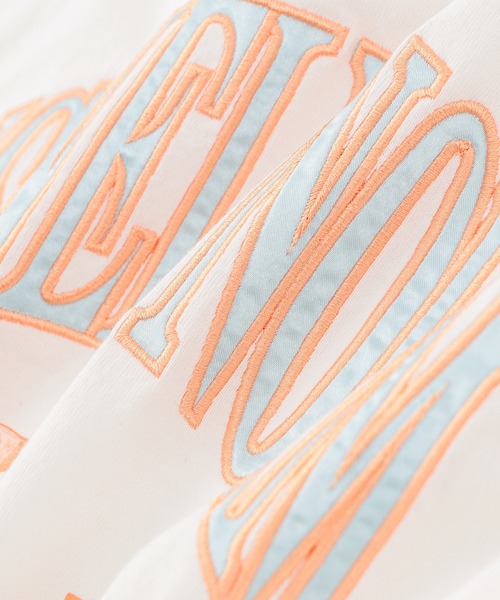 WHO'S WHO gallery(フーズフーギャラリー)の「【KOOKY'N/クーキー】刺繍viesityカレッジTEE(Tシャツ/カットソー・メンズ・ネイビー/ホワイト/ライトグレー/バーガンディー/ブラック・FREE)」の12枚目の写真