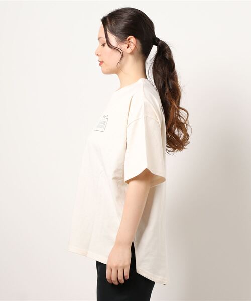 RAG MACHINE（ラグマシーン）の「【RAG MACHINE】バックプリントＴシャツ（Tシャツ/カットソー・レディース・グリーン/パープル/オフホワイト・L/M）」の4枚目の写真