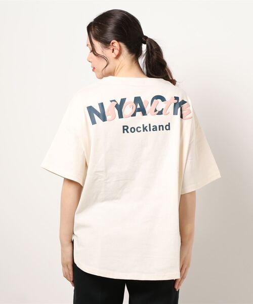 RAG MACHINE（ラグマシーン）の「【RAG MACHINE】バックプリントＴシャツ（Tシャツ/カットソー・レディース・グリーン/パープル/オフホワイト・L/M）」の5枚目の写真