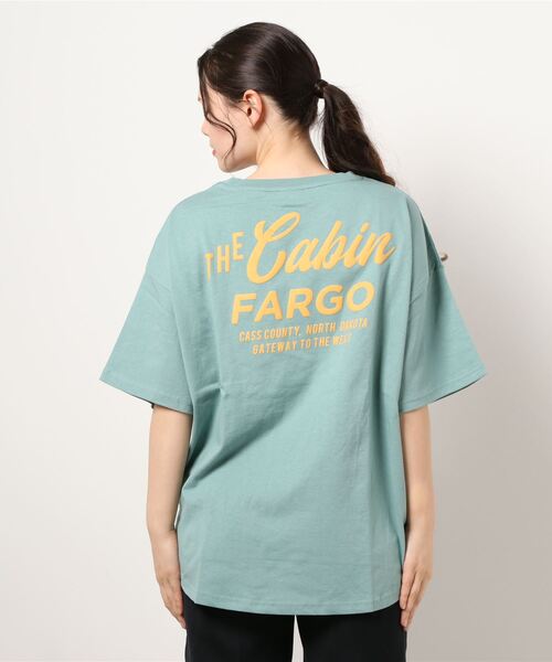 RAG MACHINE（ラグマシーン）の「【RAG MACHINE】バックプリントＴシャツ（Tシャツ/カットソー・レディース・グリーン/パープル/オフホワイト・L/M）」の6枚目の写真