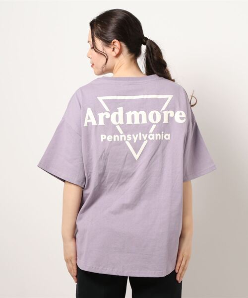 RAG MACHINE（ラグマシーン）の「【RAG MACHINE】バックプリントＴシャツ（Tシャツ/カットソー・レディース・グリーン/パープル/オフホワイト・L/M）」の7枚目の写真