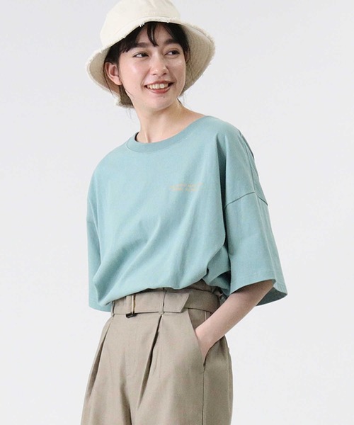 RAG MACHINE（ラグマシーン）の「【RAG MACHINE】バックプリントＴシャツ（Tシャツ/カットソー・レディース・グリーン/パープル/オフホワイト・L/M）」の15枚目の写真