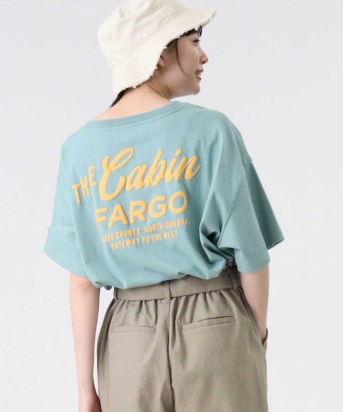 RAG MACHINE（ラグマシーン）の「【RAG MACHINE】バックプリントＴシャツ（Tシャツ/カットソー・レディース・グリーン/パープル/オフホワイト・L/M）」の18枚目の写真