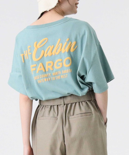 RAG MACHINE（ラグマシーン）の「【RAG MACHINE】バックプリントＴシャツ（Tシャツ/カットソー・レディース・グリーン/パープル/オフホワイト・L/M）」の19枚目の写真