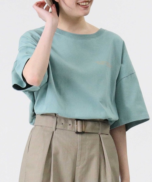 RAG MACHINE（ラグマシーン）の「【RAG MACHINE】バックプリントＴシャツ（Tシャツ/カットソー・レディース・グリーン/パープル/オフホワイト・L/M）」の21枚目の写真