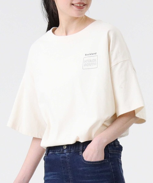 RAG MACHINE（ラグマシーン）の「【RAG MACHINE】バックプリントＴシャツ（Tシャツ/カットソー・レディース・グリーン/パープル/オフホワイト・L/M）」の9枚目の写真