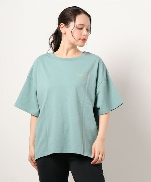 RAG MACHINE（ラグマシーン）の「【RAG MACHINE】バックプリントＴシャツ（Tシャツ/カットソー・レディース・グリーン/パープル/オフホワイト・L/M）」の22枚目の写真