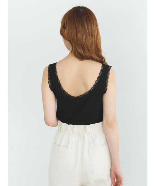 SLURR(スラ―)の「【大きいサイズ】レースリブ前後2Wayインナー(タンクトップ・レディース・ブラック/ブラウン/オフホワイト/ライトベージュ・LARGE/X-LARGE)」の8枚目の写真