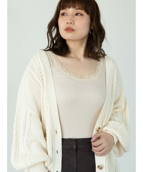 SLURR(スラ―)の「【大きいサイズ】レースリブ前後2Wayインナー(タンクトップ・レディース・ブラック/ブラウン/オフホワイト/ライトベージュ・LARGE/X-LARGE)」の15枚目の写真