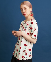 eiπe  | eiπe カーネーションジャカード　半袖プルオーバー(Tシャツ/カットソー)