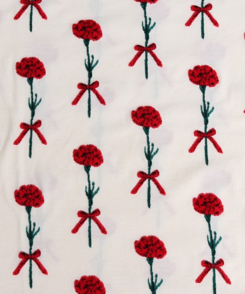 eiπe （イーペ）の「eiπe カーネーションジャカード　半袖プルオーバー（Tシャツ/カットソー・レディース・レッド/ブルー・FREE）」の13枚目の写真