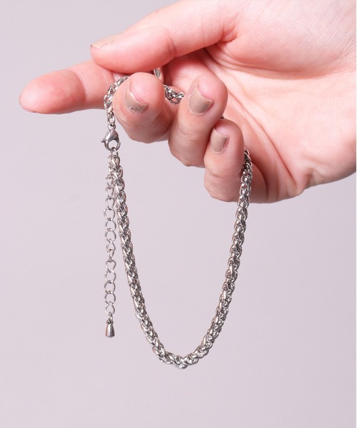 BAYBLO（ベイブロ）の「(BB)【ユニセックス】ステンレス チェーン デザイン アンクレット（アンクレット・レディース・シルバー系その他/シルバー系その他2/シルバー系その他3/シルバー系その他4・ONE SIZE）」の5枚目の写真