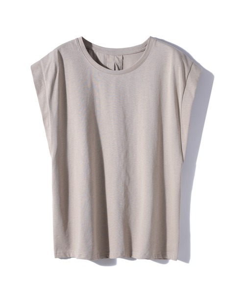 SAISON DE PAPILLON（セゾンドパピヨン）の「【綿100％】バックスリットキャップスリーブカットソー（Tシャツ/カットソー・レディース・ブラック/ホワイト/ブルー/ベージュ・L/M/S）」の11枚目の写真