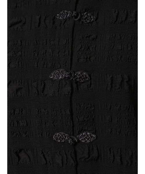 merry jenny（メリージェニー）の「パフスリーブチャイナブラウス【セットアップ着用可能】（シャツ/ブラウス・レディース・ライトブルー/ブラック/アイボリー・FREE）」の7枚目の写真