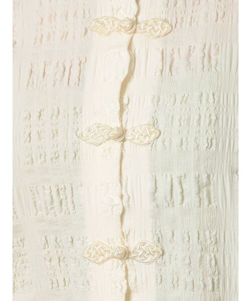 merry jenny（メリージェニー）の「パフスリーブチャイナブラウス【セットアップ着用可能】（シャツ/ブラウス・レディース・ライトブルー/ブラック/アイボリー・FREE）」の14枚目の写真