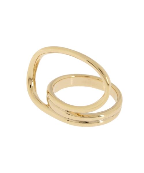 EVRIS(エヴリス)の「DEFORMATION SLIM 3PCS RING(リング・レディース・シルバー/ゴールド・FREE)」の4枚目の写真