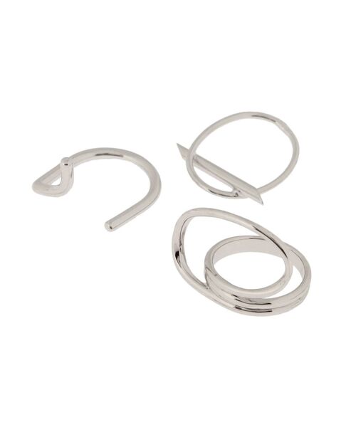 EVRIS(エヴリス)の「DEFORMATION SLIM 3PCS RING(リング・レディース・シルバー/ゴールド・FREE)」の8枚目の写真
