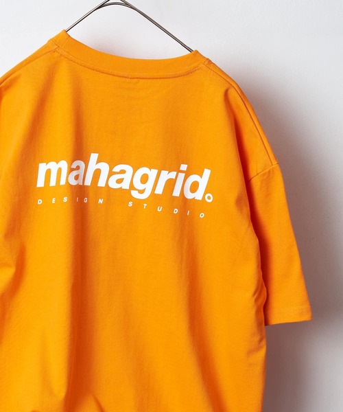 MAHAGRID（マハグリッド）の「mahagrid/マハグリッド/ORIGIN LOGO TEE /オリジンロゴ　プリントTシャツ/ユニセックス/ワンマイルウェア/ワッペン（Tシャツ/カットソー・メンズ・ホワイト/ブラック/ベージュ/ブルー/ネイビー/ピンク/オレンジ系・SMALL/MEDIUM/LARGE/X-LARGE）」の7枚目の写真
