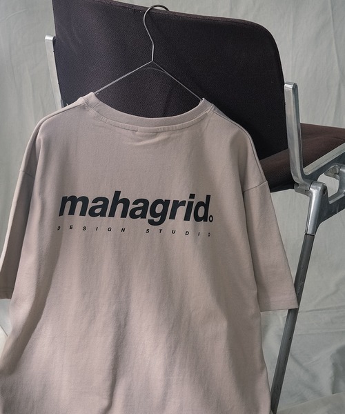 MAHAGRID（マハグリッド）の「mahagrid/マハグリッド/ORIGIN LOGO TEE /オリジンロゴ　プリントTシャツ/ユニセックス/ワンマイルウェア/ワッペン（Tシャツ/カットソー・メンズ・ホワイト/ブラック/ベージュ/ブルー/ネイビー/ピンク/オレンジ系・SMALL/MEDIUM/LARGE/X-LARGE）」の4枚目の写真