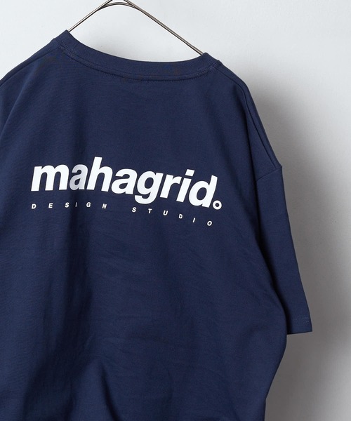 MAHAGRID（マハグリッド）の「mahagrid/マハグリッド/ORIGIN LOGO TEE /オリジンロゴ　プリントTシャツ/ユニセックス/ワンマイルウェア/ワッペン（Tシャツ/カットソー・メンズ・ホワイト/ブラック/ベージュ/ブルー/ネイビー/ピンク/オレンジ系・SMALL/MEDIUM/LARGE/X-LARGE）」の5枚目の写真