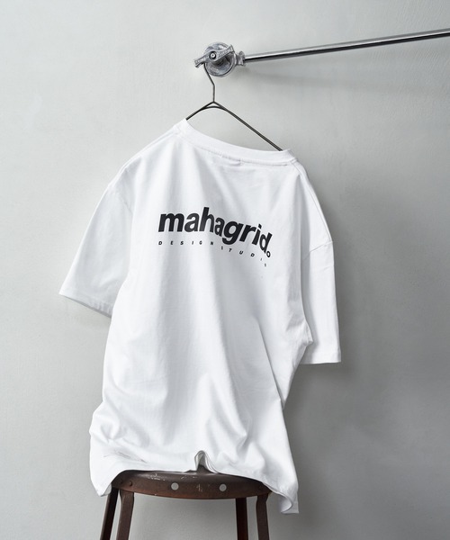 MAHAGRID（マハグリッド）の「mahagrid/マハグリッド/ORIGIN LOGO TEE /オリジンロゴ　プリントTシャツ/ユニセックス/ワンマイルウェア/ワッペン（Tシャツ/カットソー・メンズ・ホワイト/ブラック/ベージュ/ブルー/ネイビー/ピンク/オレンジ系・SMALL/MEDIUM/LARGE/X-LARGE）」の15枚目の写真