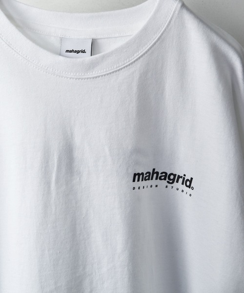 MAHAGRID（マハグリッド）の「mahagrid/マハグリッド/ORIGIN LOGO TEE /オリジンロゴ　プリントTシャツ/ユニセックス/ワンマイルウェア/ワッペン（Tシャツ/カットソー・メンズ・ホワイト/ブラック/ベージュ/ブルー/ネイビー/ピンク/オレンジ系・SMALL/MEDIUM/LARGE/X-LARGE）」の9枚目の写真