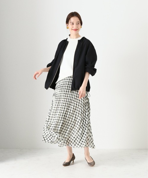 La TOTALITE(ラトータリテ)の「P/Cライトタンブラー ブルゾン【手洗い可能】◆(ブルゾン・レディース・ブラック/ベージュ・FREE)」の3枚目の写真