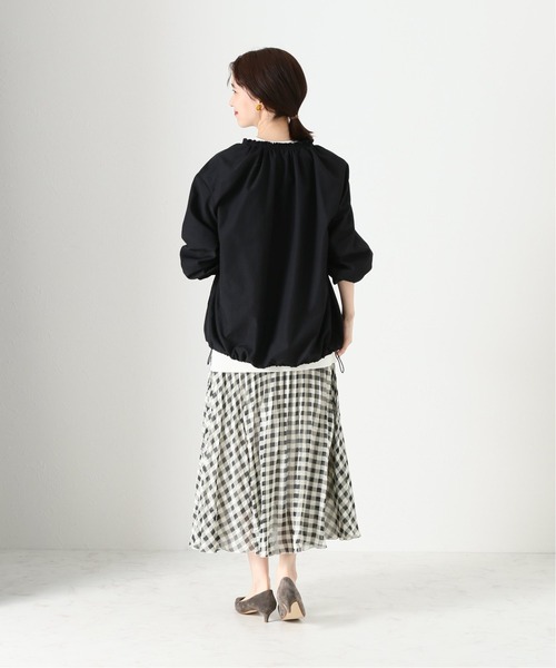 La TOTALITE(ラトータリテ)の「P/Cライトタンブラー ブルゾン【手洗い可能】◆(ブルゾン・レディース・ブラック/ベージュ・FREE)」の5枚目の写真