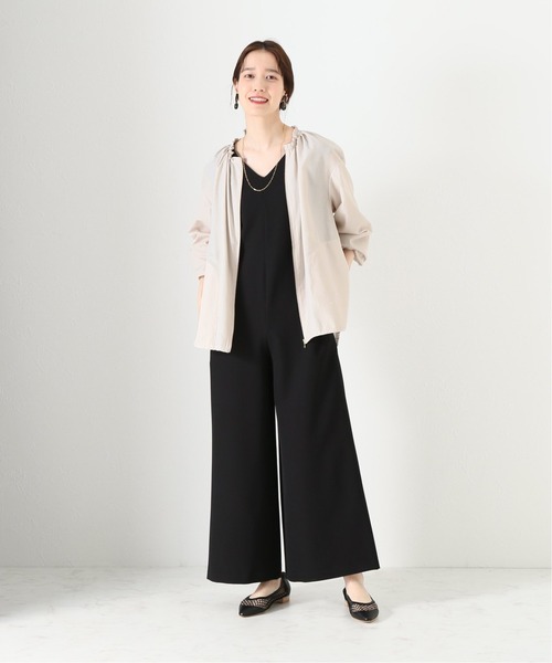 La TOTALITE(ラトータリテ)の「P/Cライトタンブラー ブルゾン【手洗い可能】◆(ブルゾン・レディース・ブラック/ベージュ・FREE)」の6枚目の写真