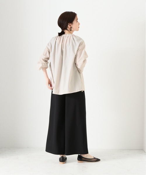 La TOTALITE(ラトータリテ)の「P/Cライトタンブラー ブルゾン【手洗い可能】◆(ブルゾン・レディース・ブラック/ベージュ・FREE)」の8枚目の写真