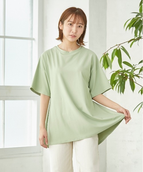 Ocean Pacific(オーシャンパシフィック)の「【OP / オーピー】レディースUVTシャツ / 水陸両用(Tシャツ/カットソー・レディース・ベージュ/ブラック/ミント/ホワイト・LARGE/MEDIUM)」の2枚目の写真