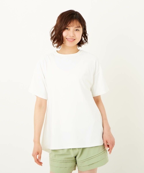 Ocean Pacific(オーシャンパシフィック)の「【OP / オーピー】レディースUVTシャツ / 水陸両用(Tシャツ/カットソー・レディース・ベージュ/ブラック/ミント/ホワイト・LARGE/MEDIUM)」の5枚目の写真