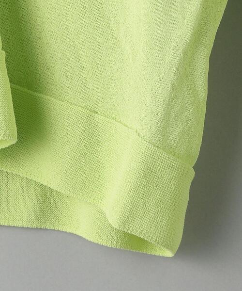 BEAUTY&YOUTH UNITED ARROWS（ビューティーアンドユースユナイテッドアローズ）の「BY 14GショートVネックワイドスリーブカーディガン -ウォッシャブル-（カーディガン/ボレロ・レディース・ブラック/オフホワイト/ライム・FREE）」の16枚目の写真