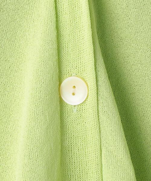 BEAUTY&YOUTH UNITED ARROWS（ビューティーアンドユースユナイテッドアローズ）の「BY 14GショートVネックワイドスリーブカーディガン -ウォッシャブル-（カーディガン/ボレロ・レディース・ブラック/オフホワイト/ライム・FREE）」の17枚目の写真