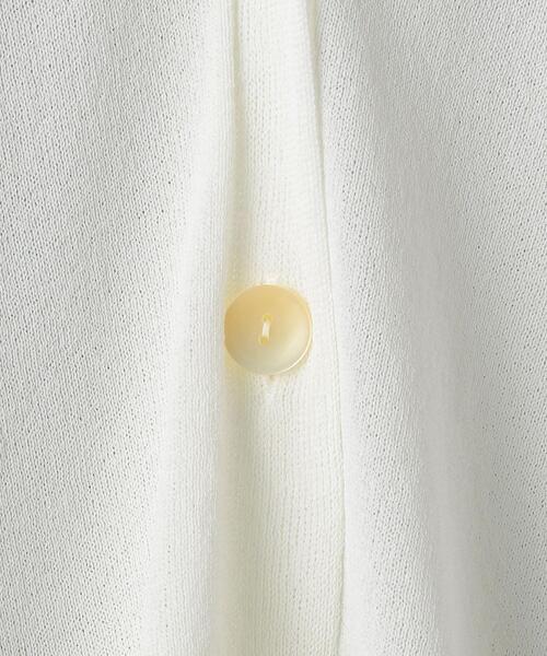 BEAUTY&YOUTH UNITED ARROWS（ビューティーアンドユースユナイテッドアローズ）の「BY 14GショートVネックワイドスリーブカーディガン -ウォッシャブル-（カーディガン/ボレロ・レディース・ブラック/オフホワイト/ライム・FREE）」の19枚目の写真