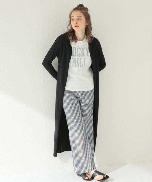 CAL.Berries(カルベリーズ)の「【CAL.Berries / カルベリーズ】LONG CARDIGAN:カーディガン(カーディガン/ボレロ・レディース・ホワイト/ブラック/ブルー・SMALL)」の1枚目の写真