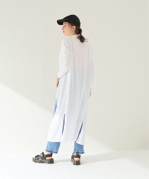 CAL.Berries(カルベリーズ)の「【CAL.Berries / カルベリーズ】LONG CARDIGAN:カーディガン(カーディガン/ボレロ・レディース・ホワイト/ブラック/ブルー・SMALL)」の22枚目の写真