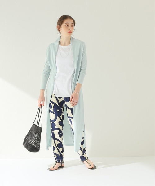 CAL.Berries(カルベリーズ)の「【CAL.Berries / カルベリーズ】LONG CARDIGAN:カーディガン(カーディガン/ボレロ・レディース・ホワイト/ブラック/ブルー・SMALL)」の4枚目の写真