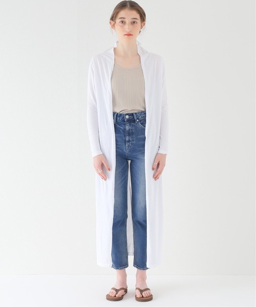 CAL.Berries(カルベリーズ)の「【CAL.Berries / カルベリーズ】LONG CARDIGAN:カーディガン(カーディガン/ボレロ・レディース・ホワイト/ブラック/ブルー・SMALL)」の20枚目の写真