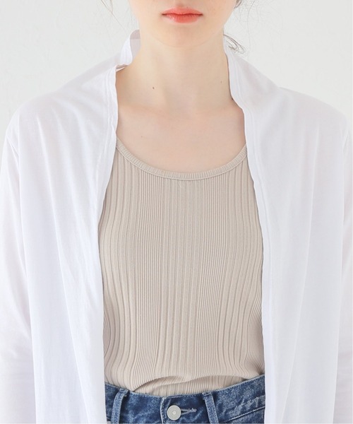 CAL.Berries(カルベリーズ)の「【CAL.Berries / カルベリーズ】LONG CARDIGAN:カーディガン(カーディガン/ボレロ・レディース・ホワイト/ブラック/ブルー・SMALL)」の7枚目の写真